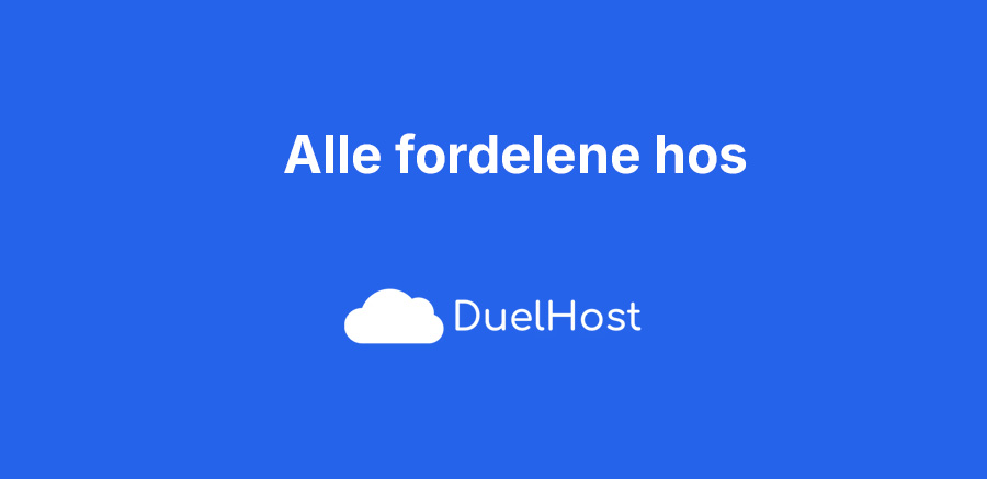 Få lynhurtigt dansk webhotel hos DuelHost med gratis SSL, ubegrænset domæner & mail, brugervenligt kontrolpanel og dansk support – uden skjulte gebyrer