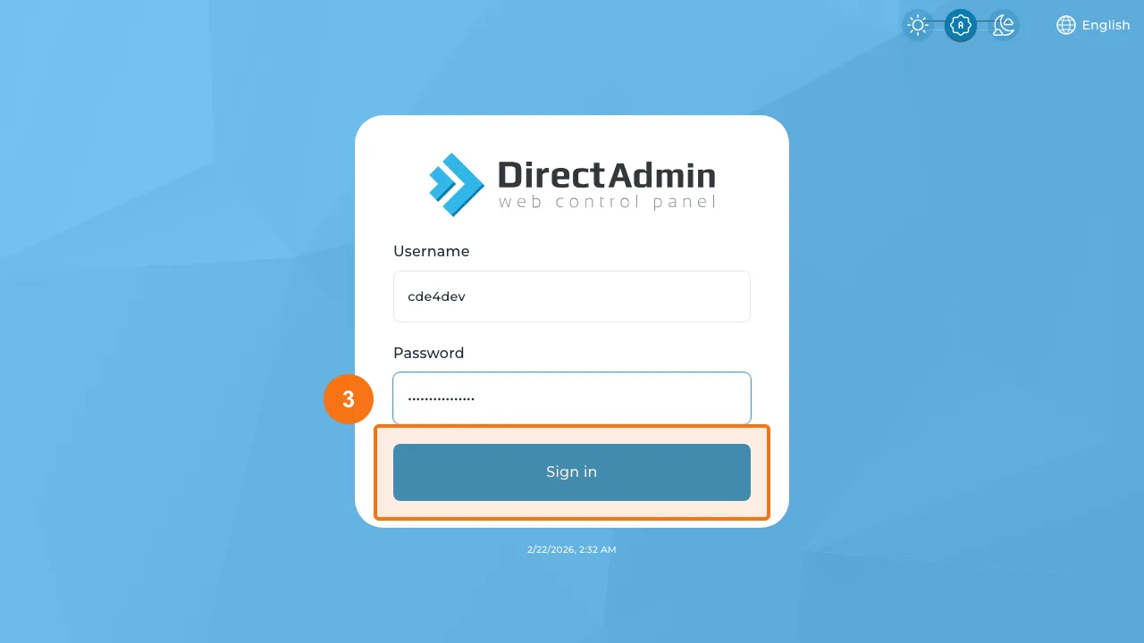 Trin 3: Klik på "Sign in"-knappen
