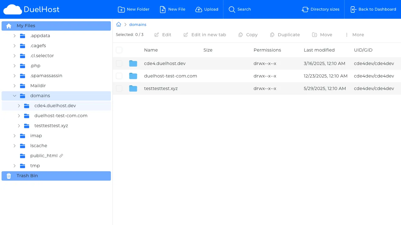 Trin 4: Se File Manager — kig efter error_log eller public_html